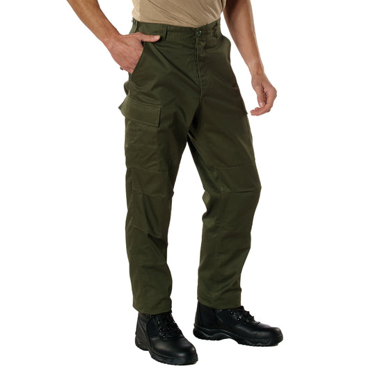 OD Green BDU Cargo Pants Rothco Relaxed Fit Zipper Fly