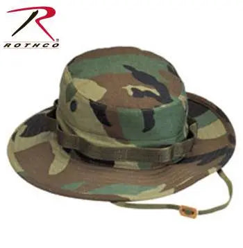 Rothco 100% Cotton Rip-Stop woodland camo boonie hat Rothco