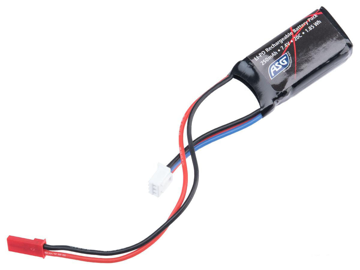 7.4V 250mAh LiPo Battery for HPA Engines JST Connector