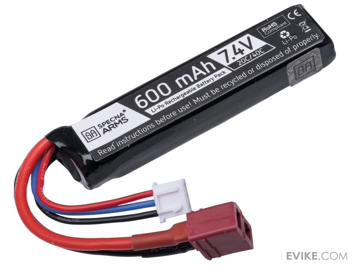 Specna 7.4V 600mAh Battery 20C Deans Connector