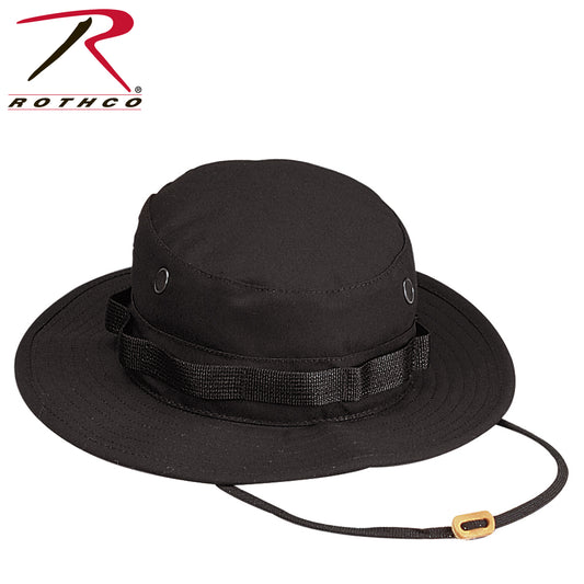 Rothco 100% Cotton Rip-Stop black boonie hat