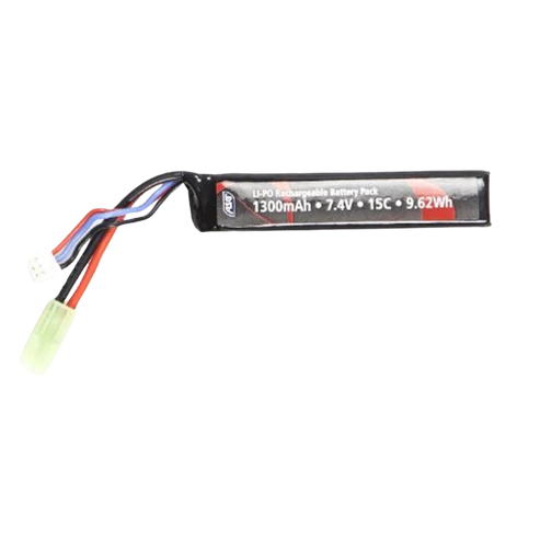 ASG 7.4V 1300mAh Battery 15C Tamyia Connector