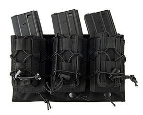 Molle Triple M4 & Pistol Magazine Pouch Lancer Tactical