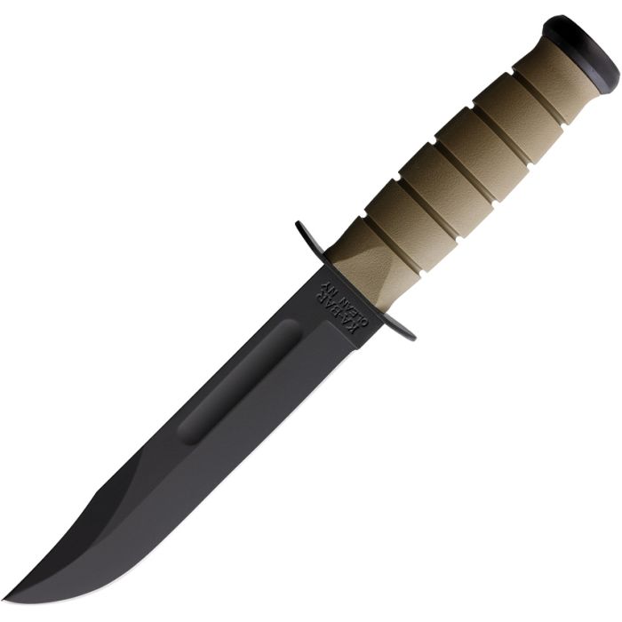 KA-BAR 5013 Desert Tan Full Size Fixed Blade Knife W/ MOLLE Sheath