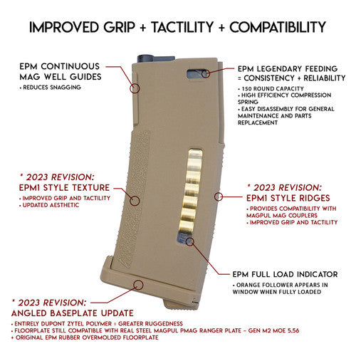 PTS EPM Enhanced Polymer Magazine Upgraded 150rd